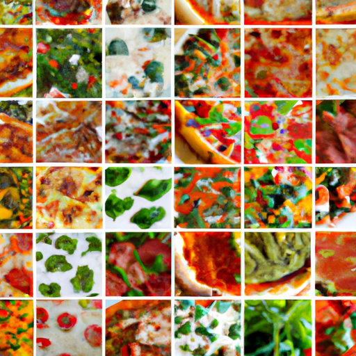 קולאז' של מגוון סוגי פיצה מעוררי תיאבון מרחבי העולם